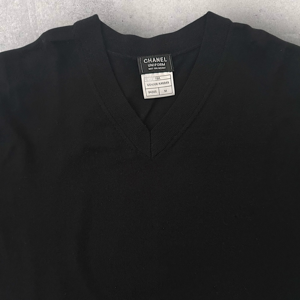 Chanel Uniform V Neck Sweater - Picture 2 of 6